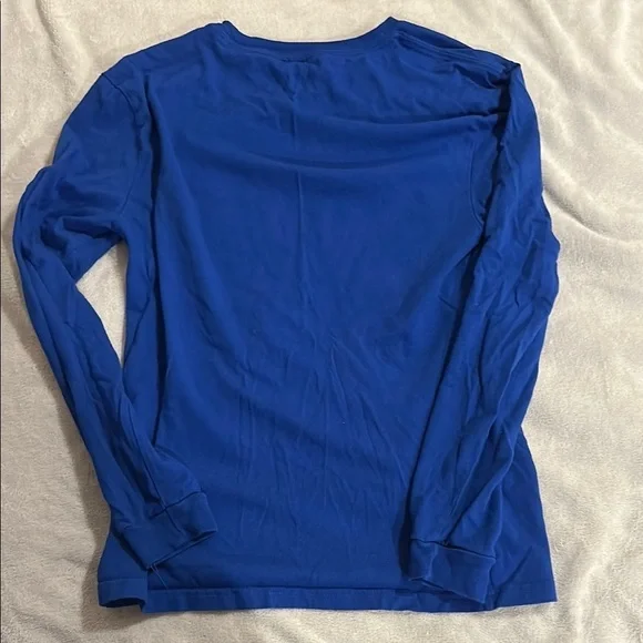 Adidas Royal Blue Long Sleeve Tee - Picture 3 of 3